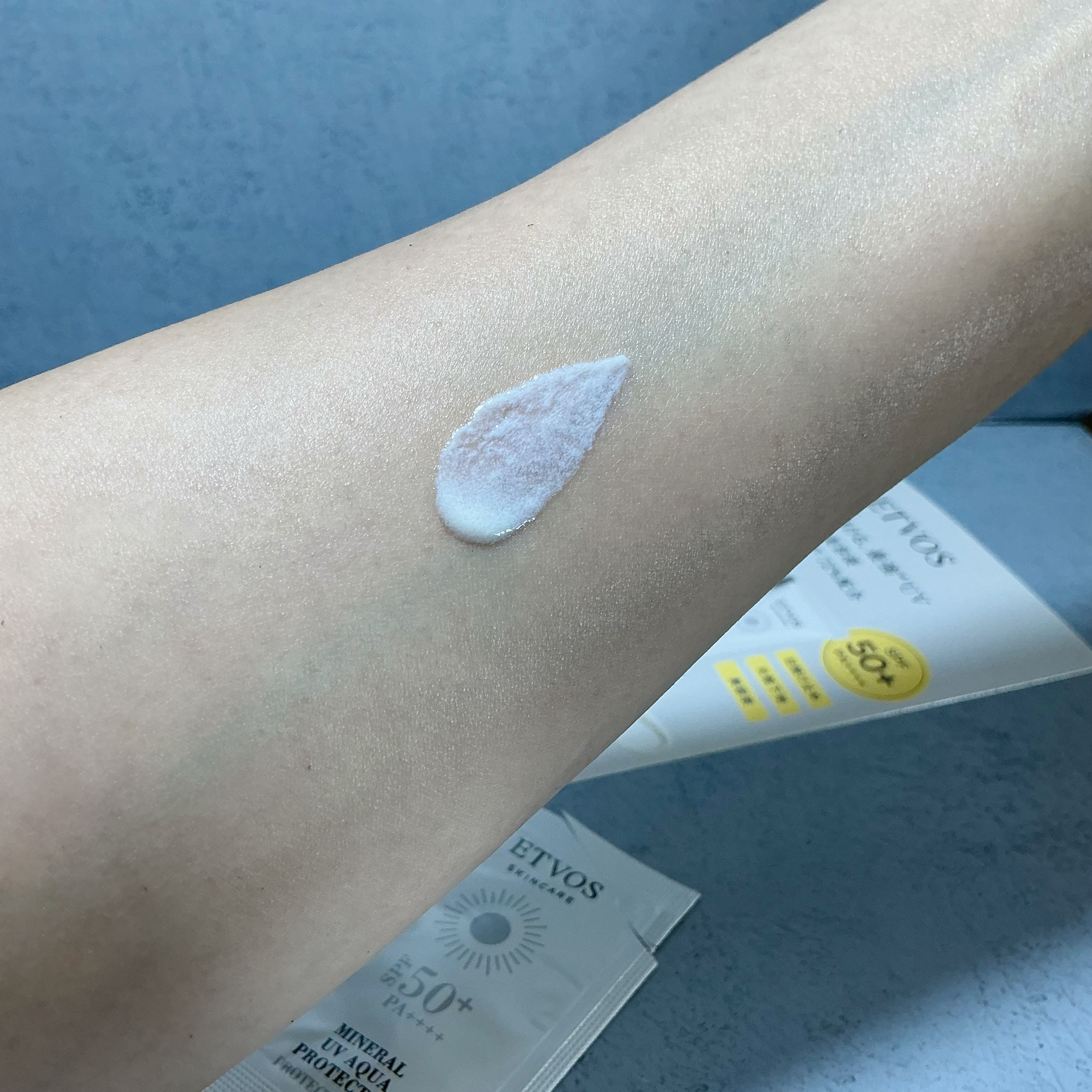 ミネラルUVアクアプロテクター/エトヴォス/日焼け止めローションを使ったクチコミ（3枚目）