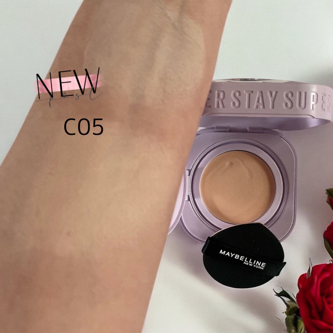 SPステイ クリームパクト ファンデーション/MAYBELLINE NEW YORK/クリーム・エマルジョンファンデーションを使ったクチコミ(3枚目)