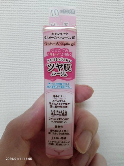 ラスターヴェールルージュ/キャンメイク/口紅を使ったクチコミ(4枚目)