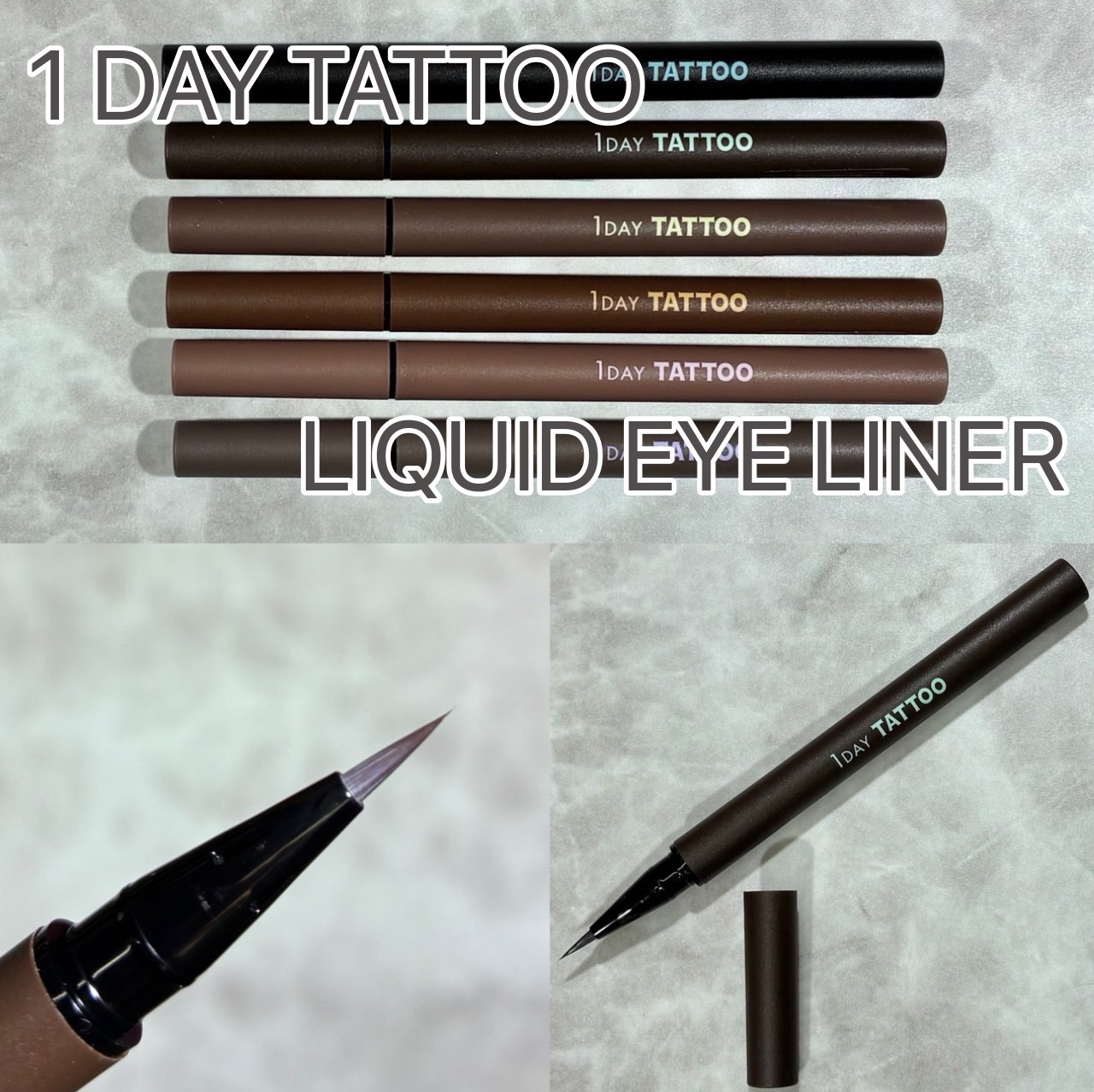 1DAY TATTOO リキッドアイライナー/K-パレット/リキッドアイライナーを使ったクチコミ（2枚目）