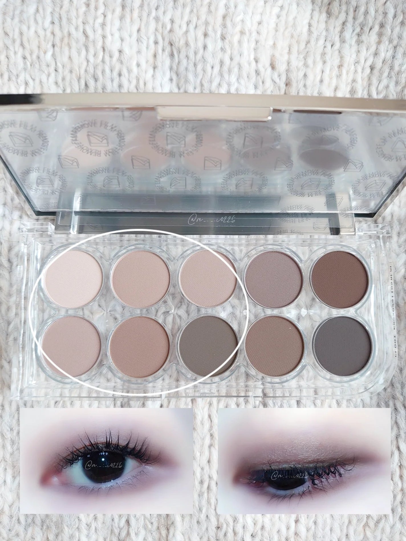 ライトオンアイズシャドウパレット/ルミル/アイシャドウパレットを使ったクチコミ(5枚目)