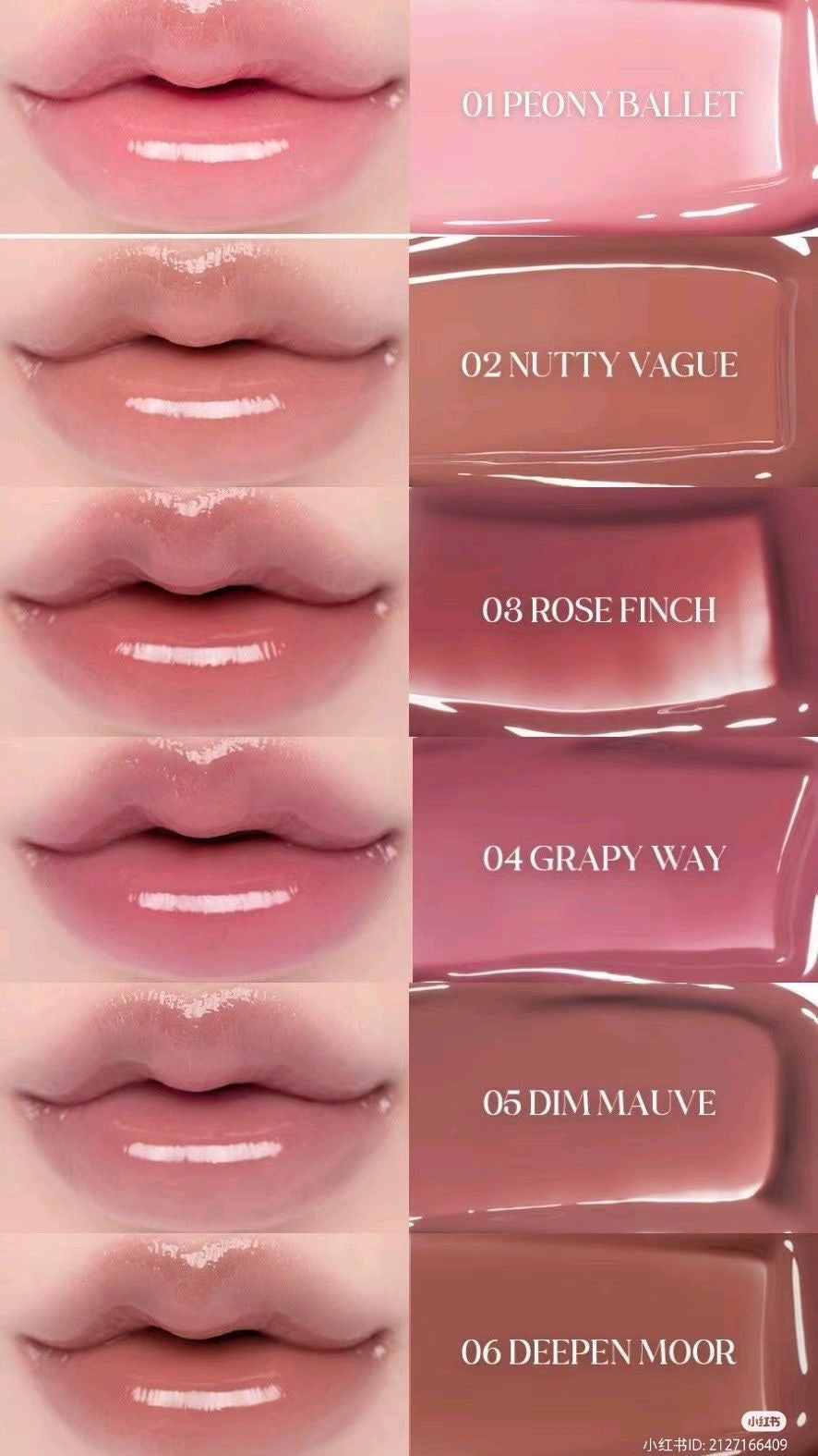 グラスティングカラーグロス/rom&nd/リップグロスを使ったクチコミ(1枚目)