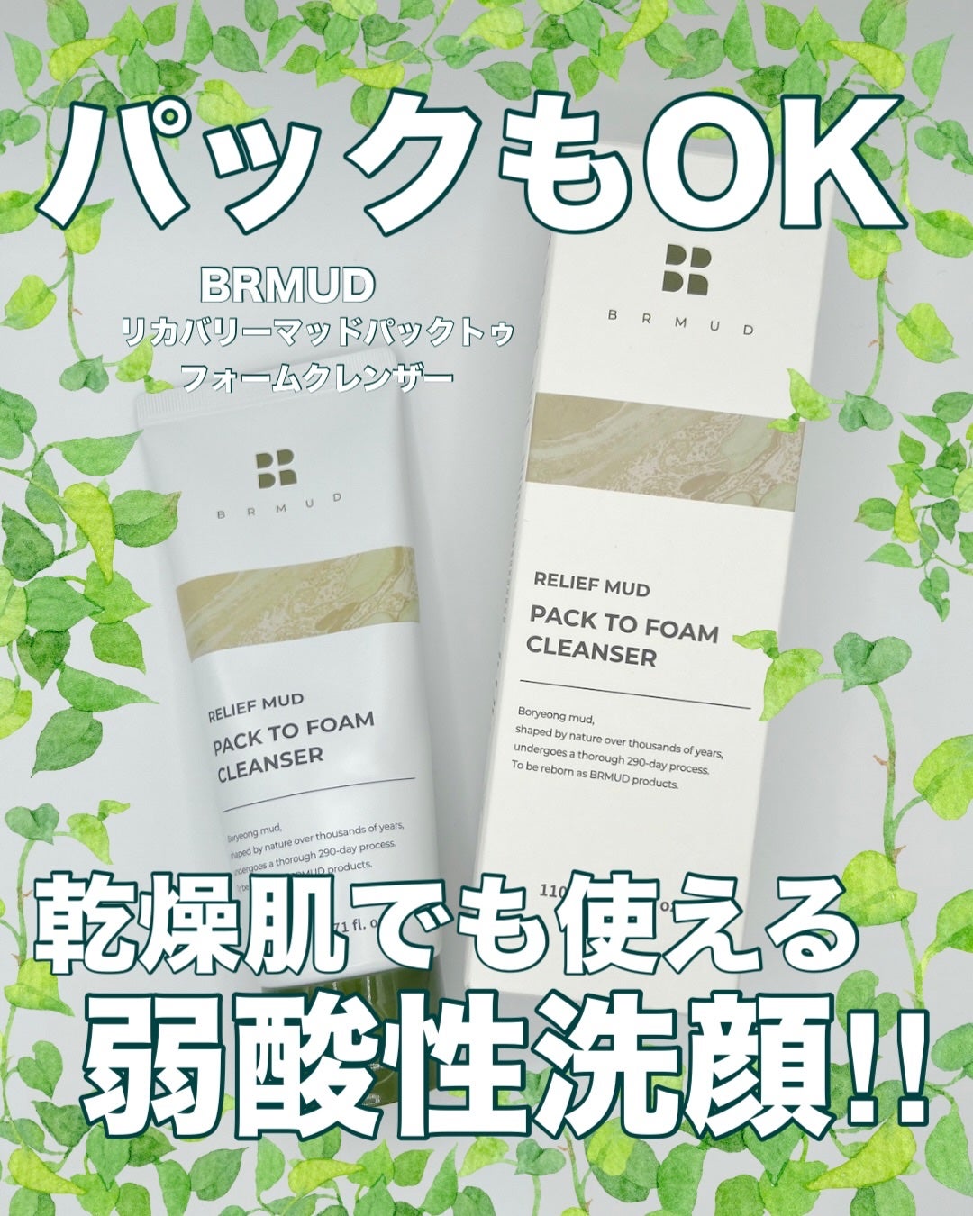 リカバリーマッドバックツーフォームクレンザー/BRMUD/洗顔フォームを使ったクチコミ(1枚目)