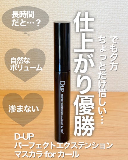 パーフェクトエクステンション マスカラ for カール/D-UP/マスカラを使ったクチコミ(1枚目)