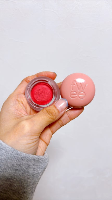 リップアンドチーク ブラーリープリンポット/fwee/口紅を使ったクチコミ(1枚目)