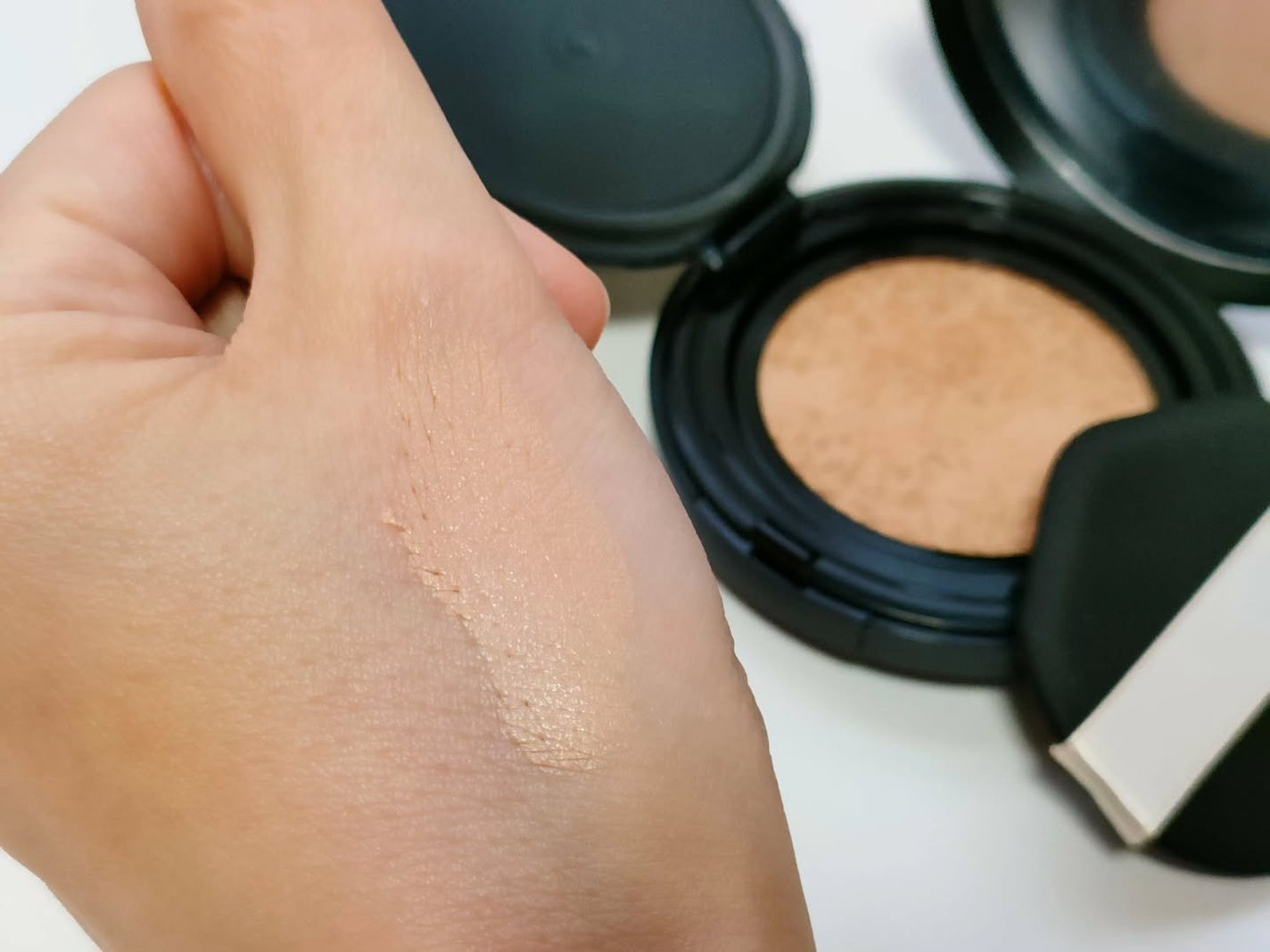 ドラマティックエッセンスクッション グロウ/マキアージュ/クッションファンデーションを使ったクチコミ(4枚目)