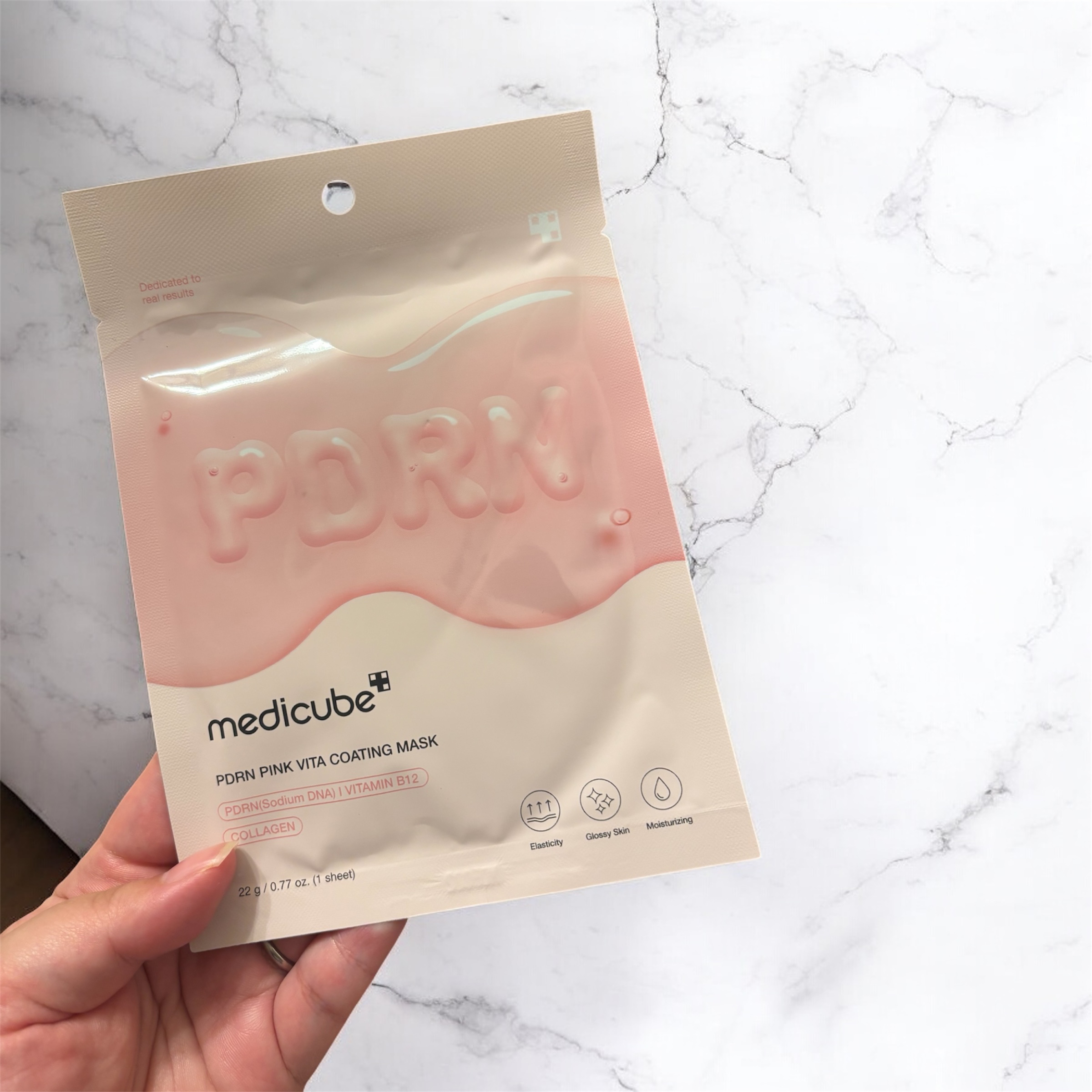 PDRNピンクビタコーティングマスク/MEDICUBE/シートマスク・パックを使ったクチコミ（1枚目）