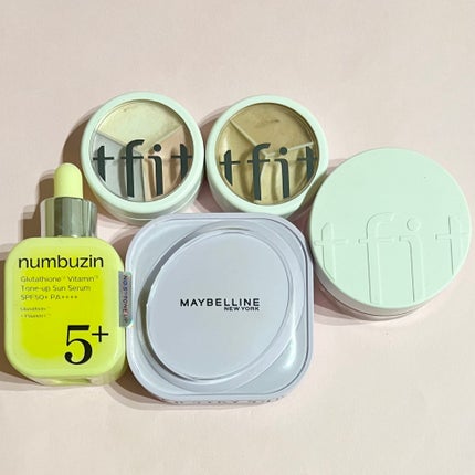 5番 白玉グルタチオンCトーンアップベース SPF50+ PA++++/numbuzin/化粧下地を使ったクチコミ(2枚目)