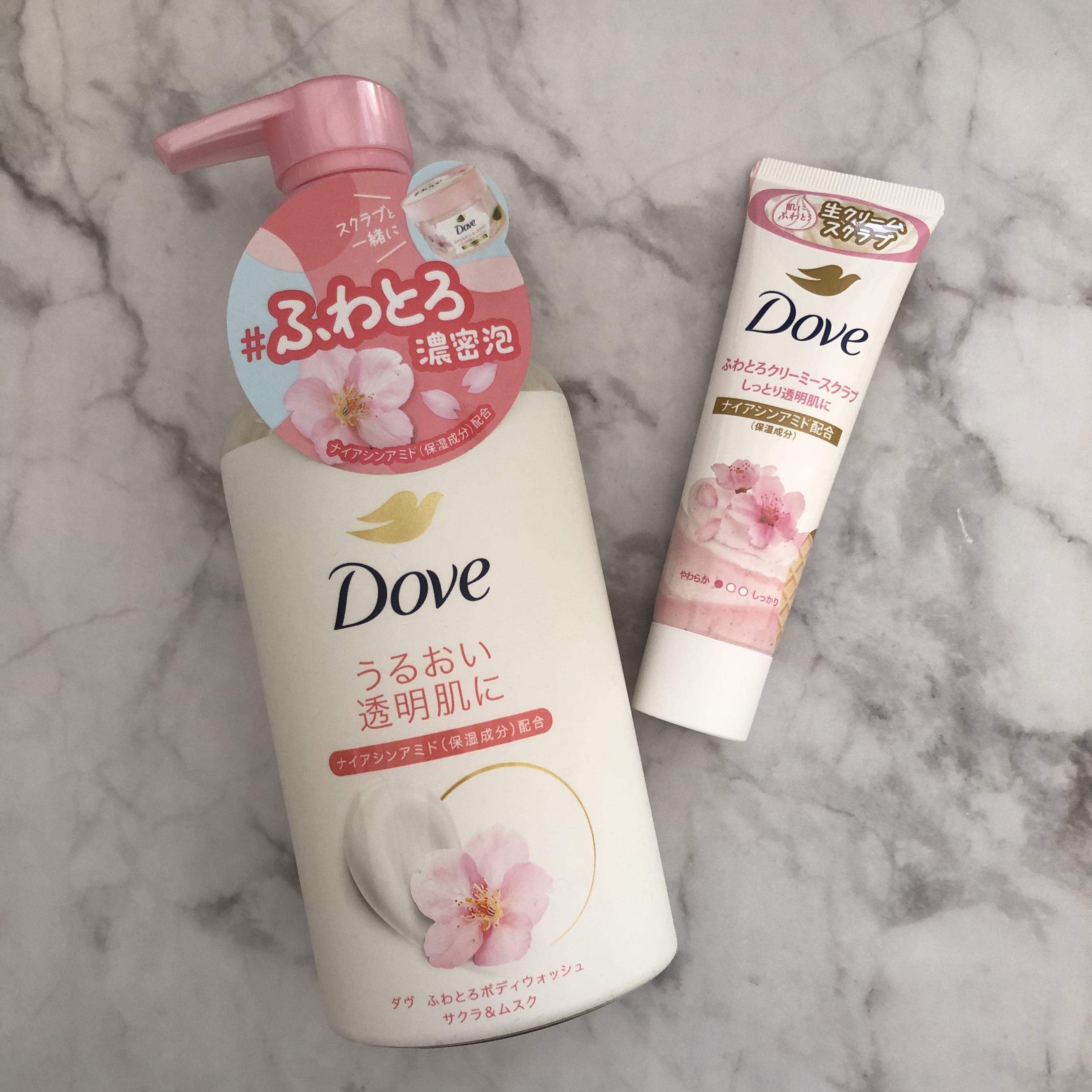 ふわとろボディウォッシュ サクラ＆ムスク/ダヴ/ボディソープを使ったクチコミ（1枚目）