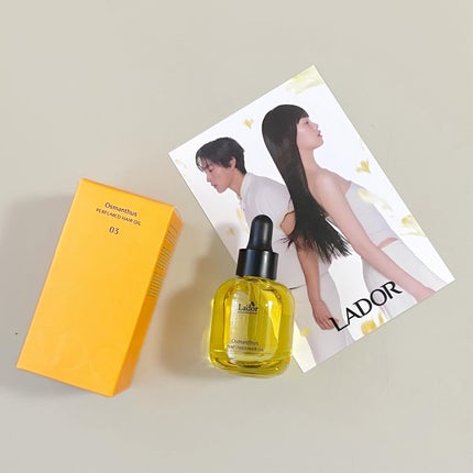 パフュームヘアオイル オスマンサス/La'dor/ヘアオイルを使ったクチコミ(5枚目)