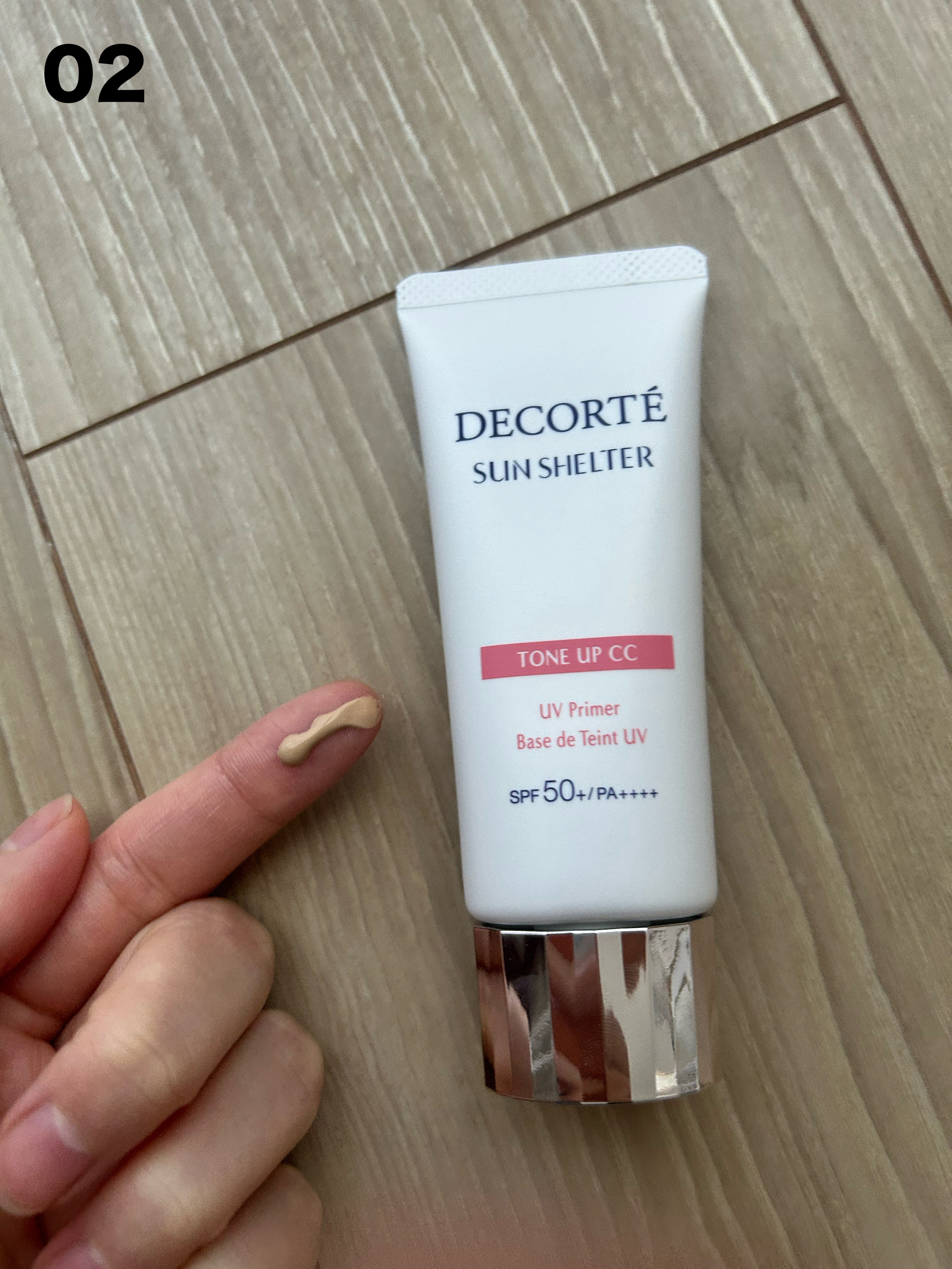 サンシェルター　マルチ プロテクション　トーンアップＣＣ/DECORTÉ/化粧下地を使ったクチコミ（3枚目）