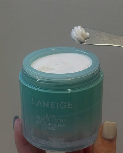 シカスリーピングマスク N/LANEIGE/フェイスクリームを使ったクチコミ(3枚目)