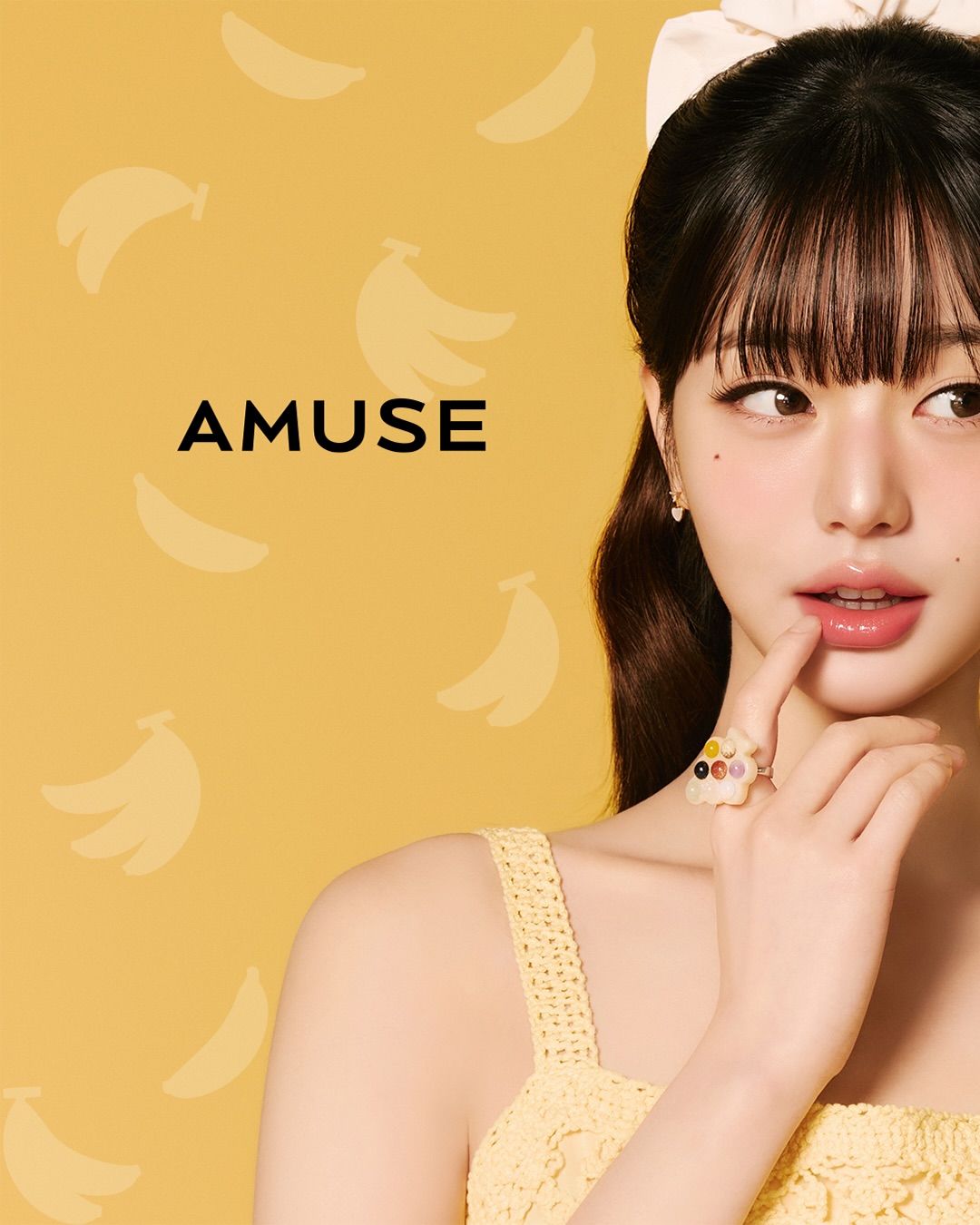 バナナリップオイル/AMUSE/リップオイルを使ったクチコミ（2枚目）