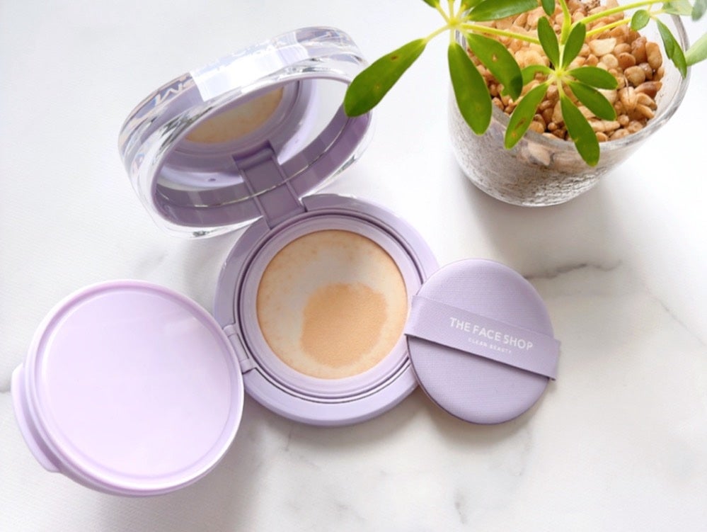 インクラスティングクッションメッシュグロウ/THE FACE SHOP/クッションファンデーションを使ったクチコミ(3枚目)