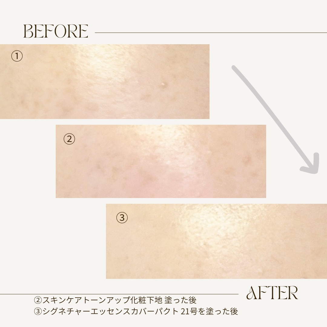 SIGNATURE ESSENCE COVER PACT　/AGE20’s/クリーム・エマルジョンファンデーションを使ったクチコミ（2枚目）