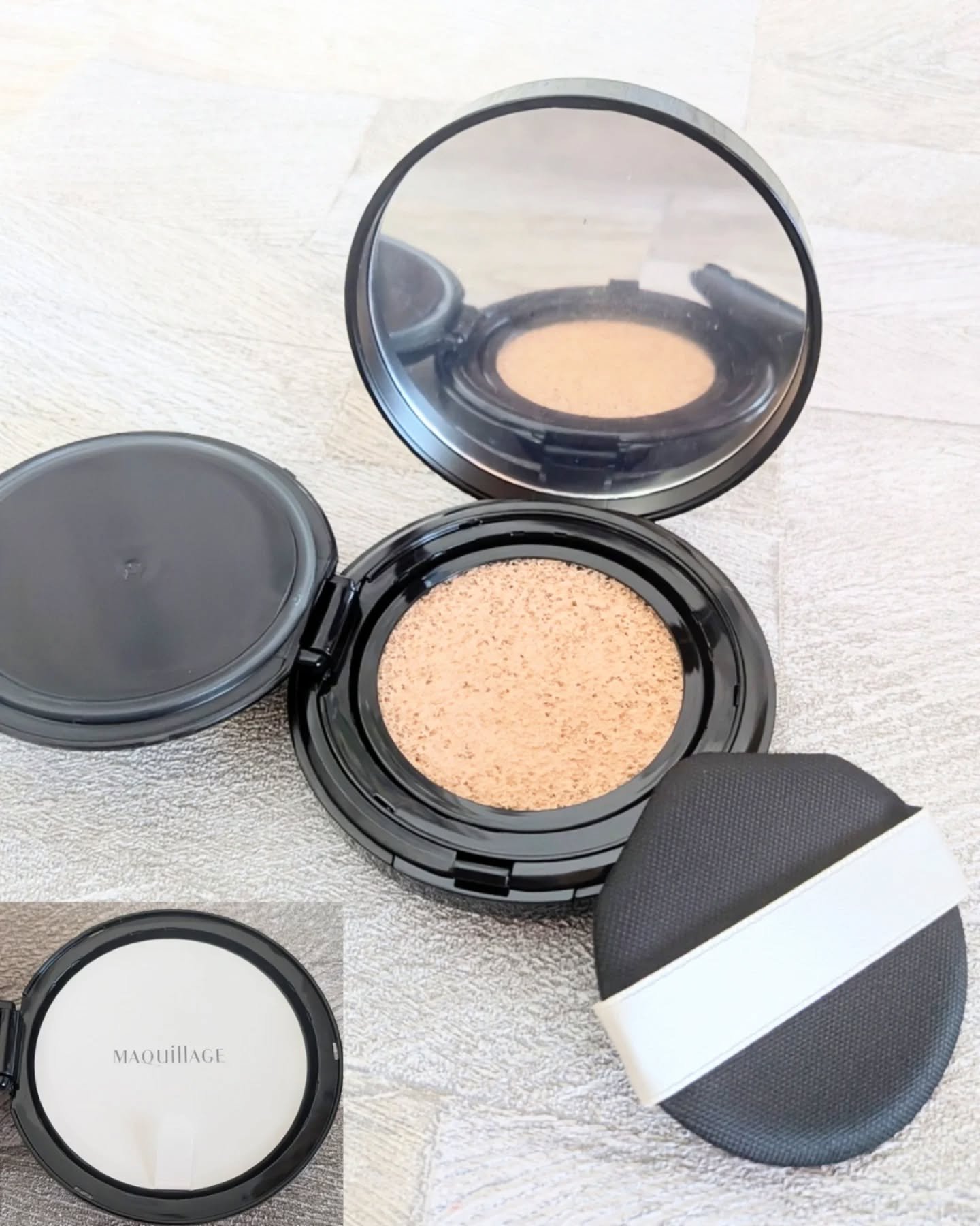 ドラマティックエッセンスクッション グロウ/マキアージュ/クッションファンデーションを使ったクチコミ（3枚目）