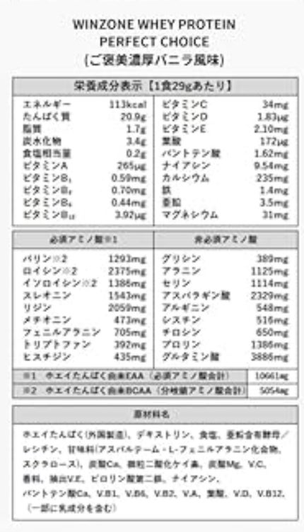 WINZONE ホエイプロテインパーフェクトチョイス/WINZONE/ホエイプロテインを使ったクチコミ(2枚目)