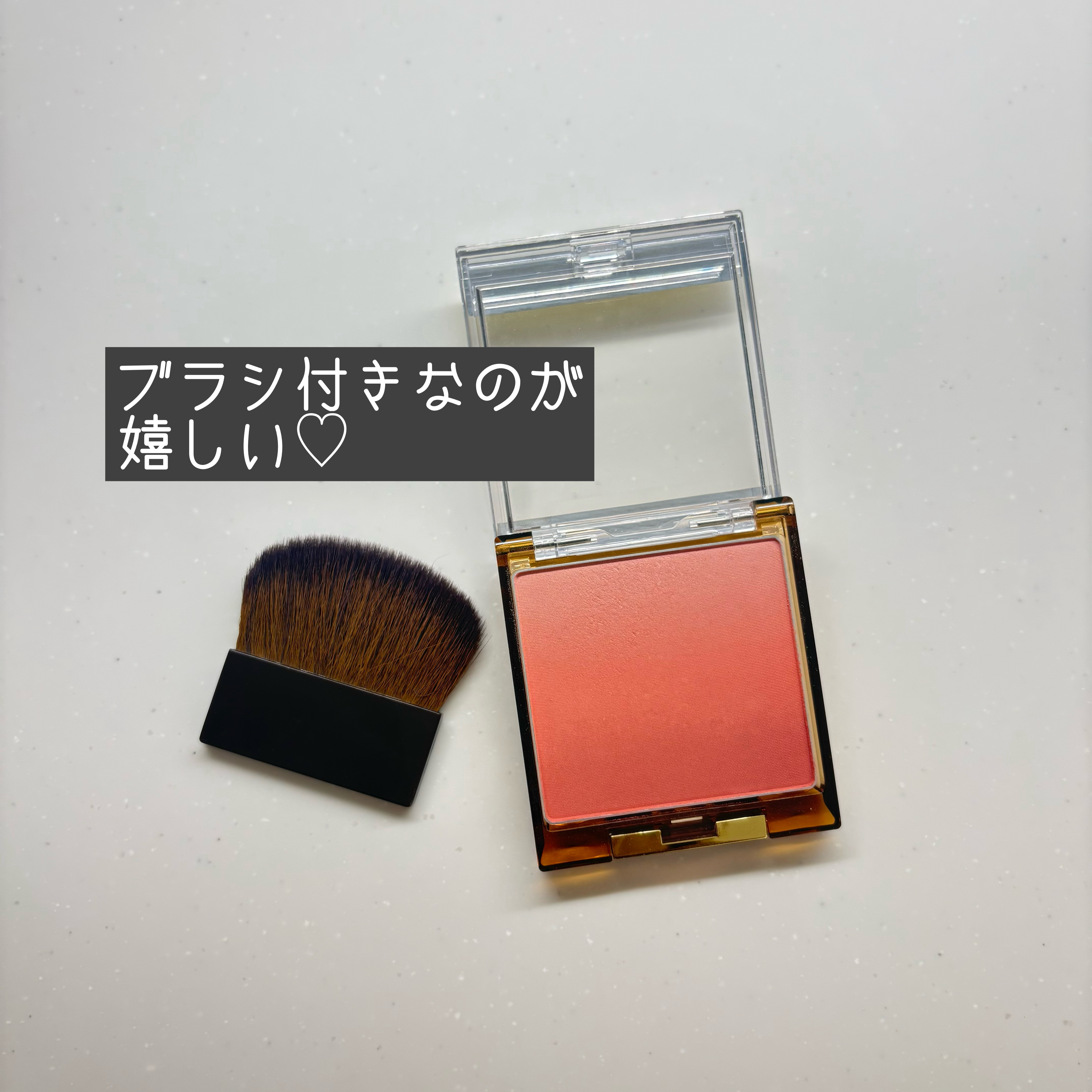 オーラティック ブラッシュ/excel/パウダーチークを使ったクチコミ（3枚目）