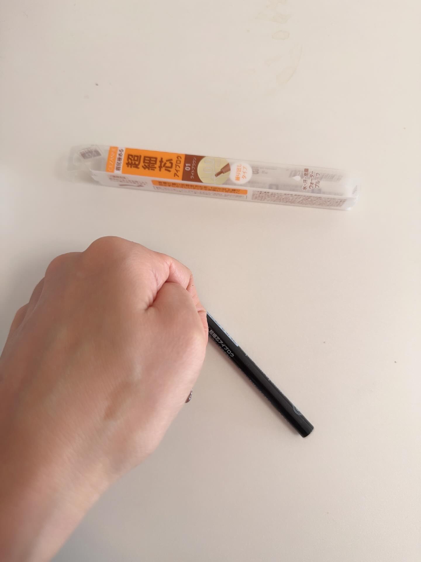 超細芯アイブロウ/CEZANNE/アイブロウペンシルを使ったクチコミ（3枚目）