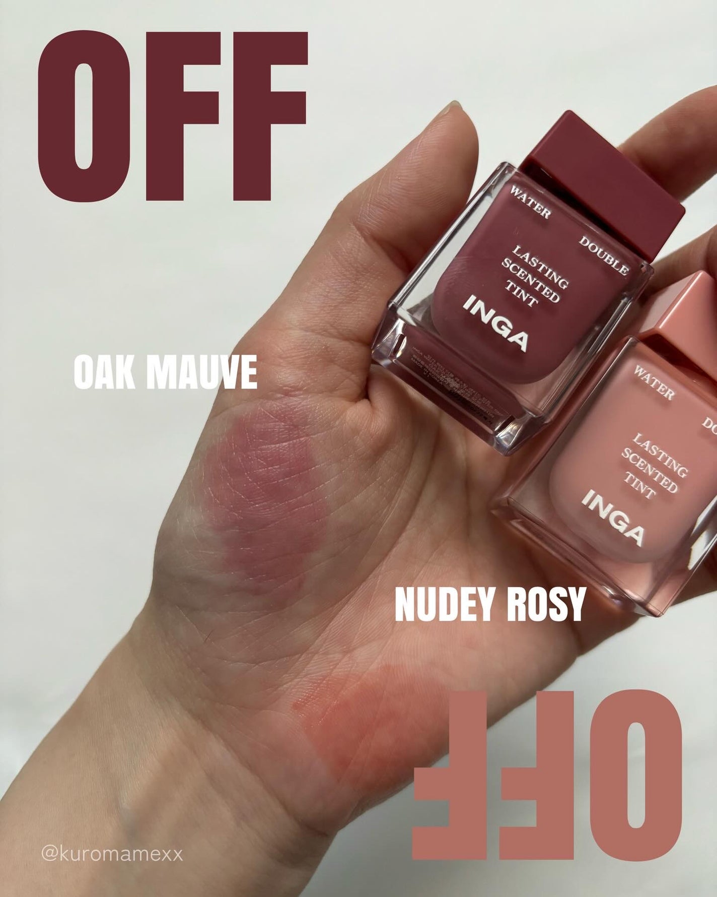 ウォーターダブルラスティングセンティッドティント/INGA/リップティントを使ったクチコミ(4枚目)