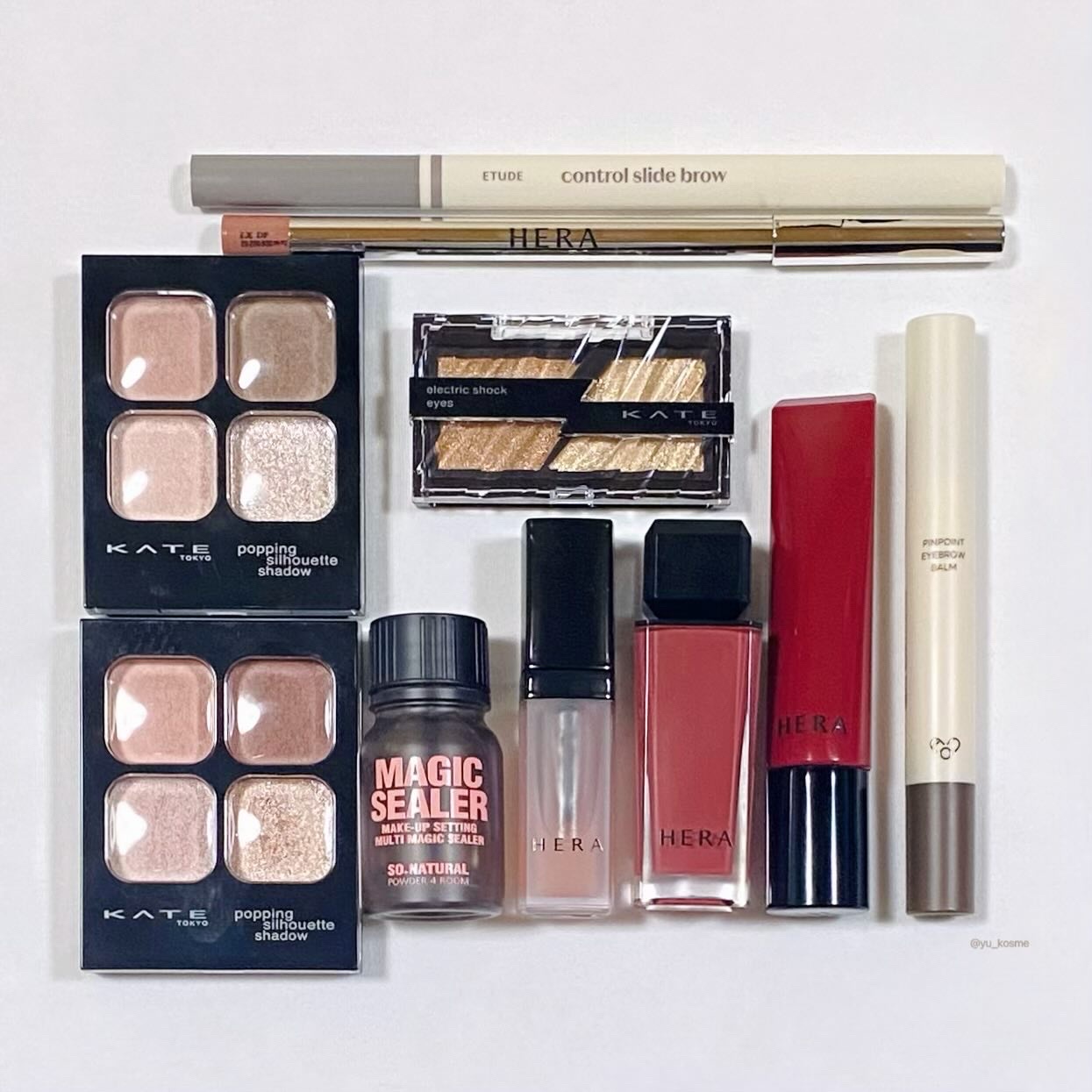 ピンポイントアイブロウバーム/AOU/パウダーアイブロウを使ったクチコミ（1枚目）