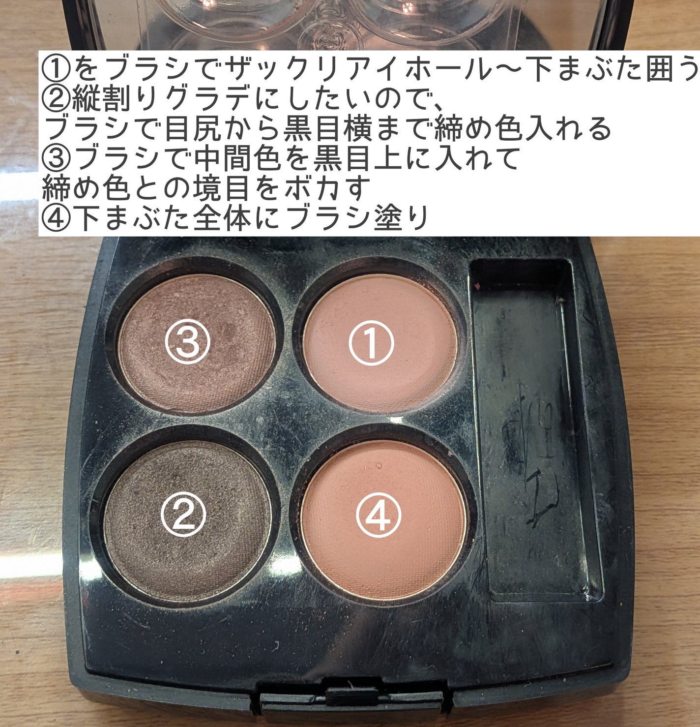 レ キャトル オンブル/CHANEL/アイシャドウパレットを使ったクチコミ(3枚目)