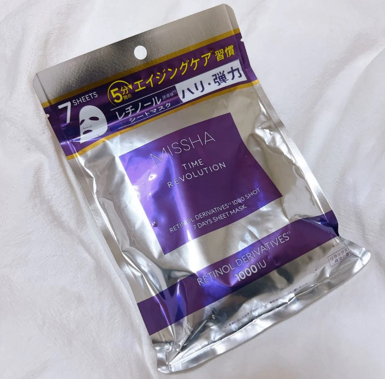 ミシャ タイムレボリューション レチ1000ショット7days マスクセット/MISSHA/シートマスク・パックを使ったクチコミ（1枚目）