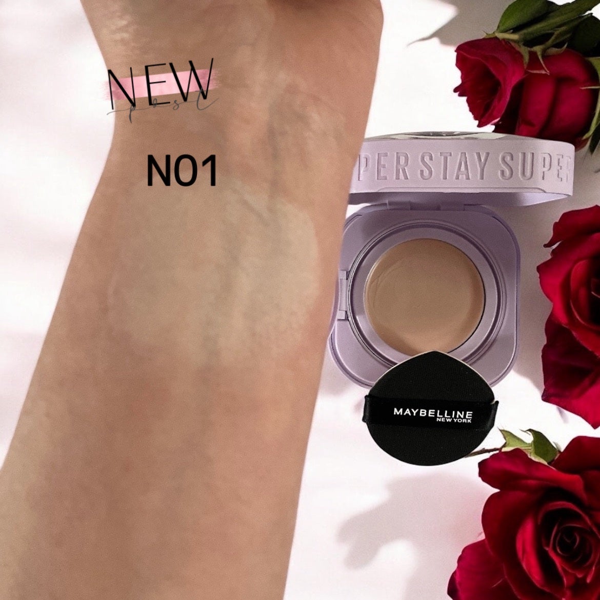 SPステイ クリームパクト ファンデーション/MAYBELLINE NEW YORK/クリーム・エマルジョンファンデーションを使ったクチコミ(2枚目)