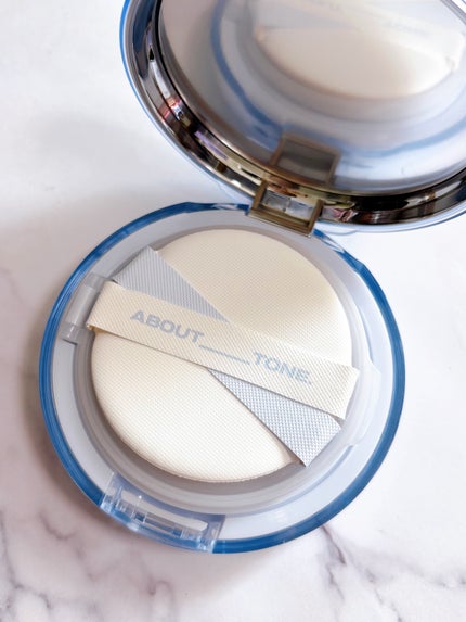 ウォーターレイヤーフィットクッション /ABOUT TONE/クッションファンデーションを使ったクチコミ(4枚目)