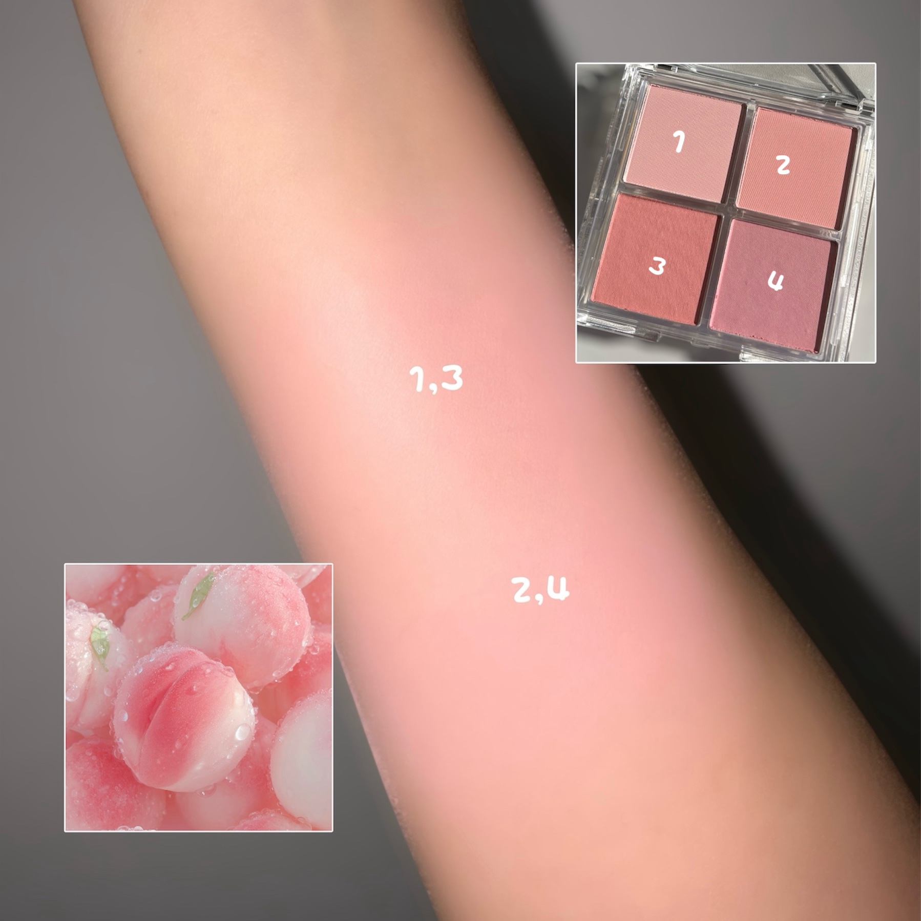 ミックスマッチチークパレット/be aube/パウダーチークを使ったクチコミ（3枚目）