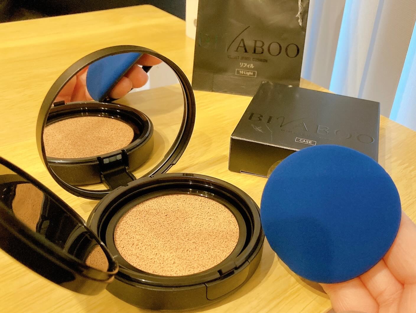 ベルベットジュエルクッション/BIVABOO/クッションファンデーションを使ったクチコミ（3枚目）