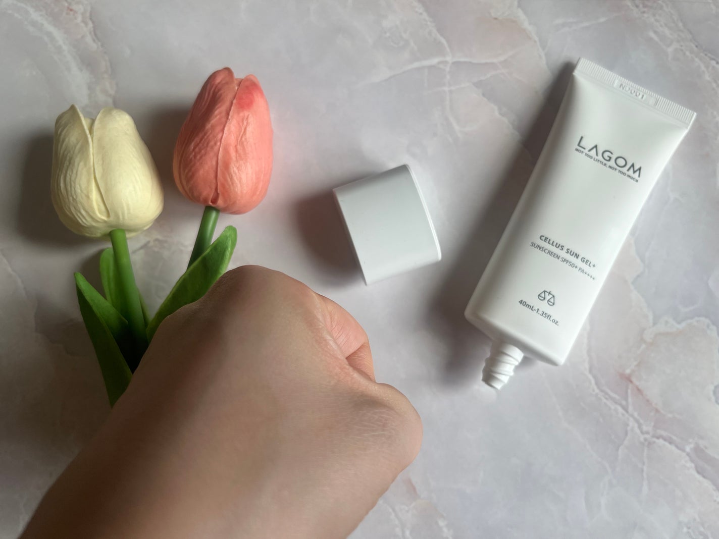 サンジェル プラス SPF50+ PA++++/LAGOM /日焼け止めジェルを使ったクチコミ(4枚目)