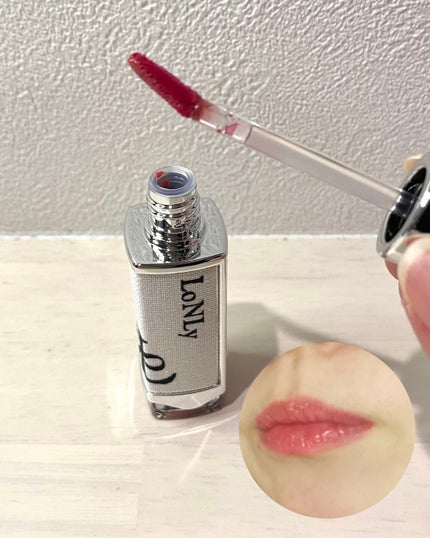 キャンドルライトジュレティント/LoNLy /リップティントを使ったクチコミ(2枚目)