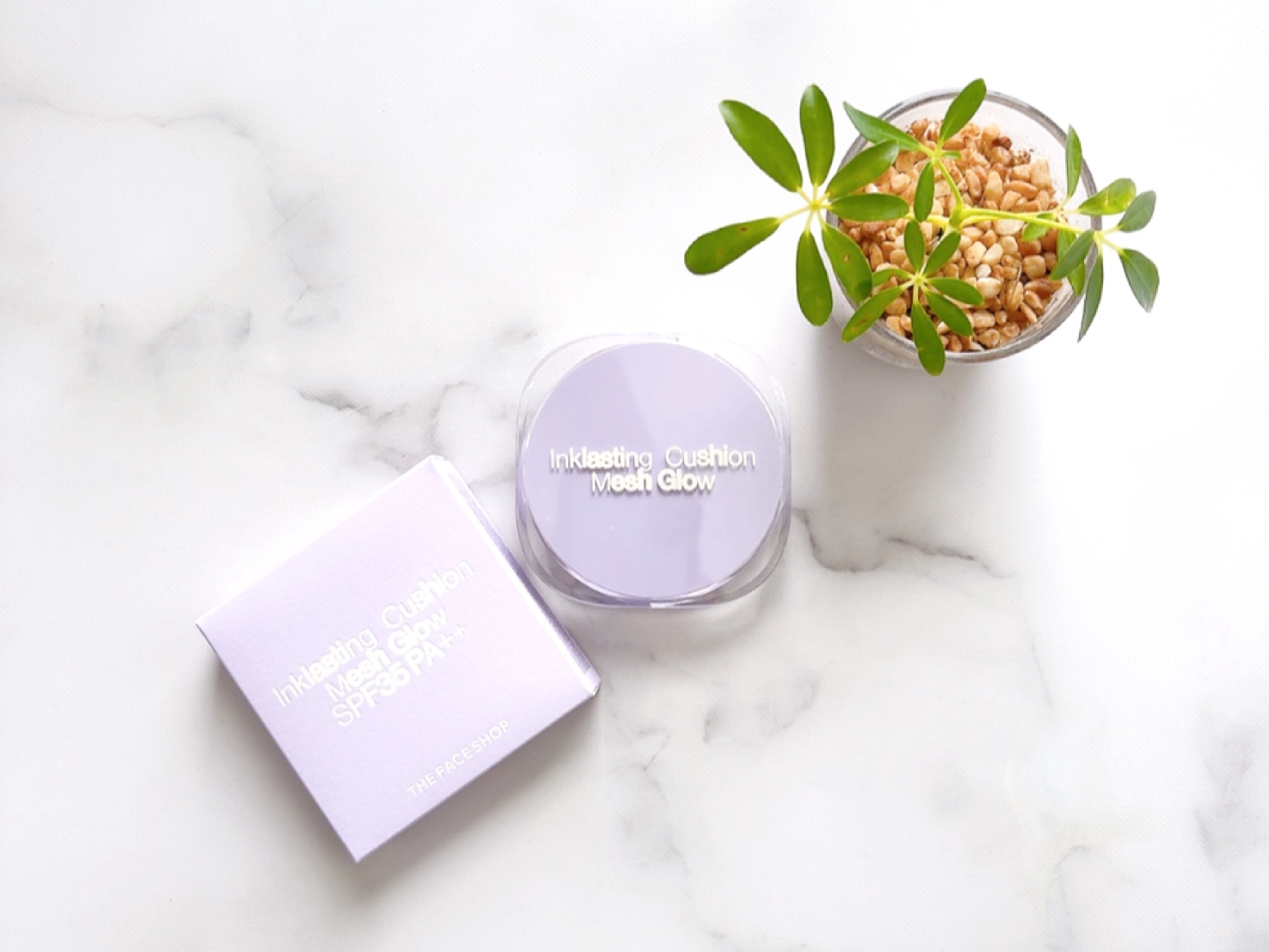 インクラスティングクッションメッシュグロウ/THE FACE SHOP/クッションファンデーションを使ったクチコミ（1枚目）