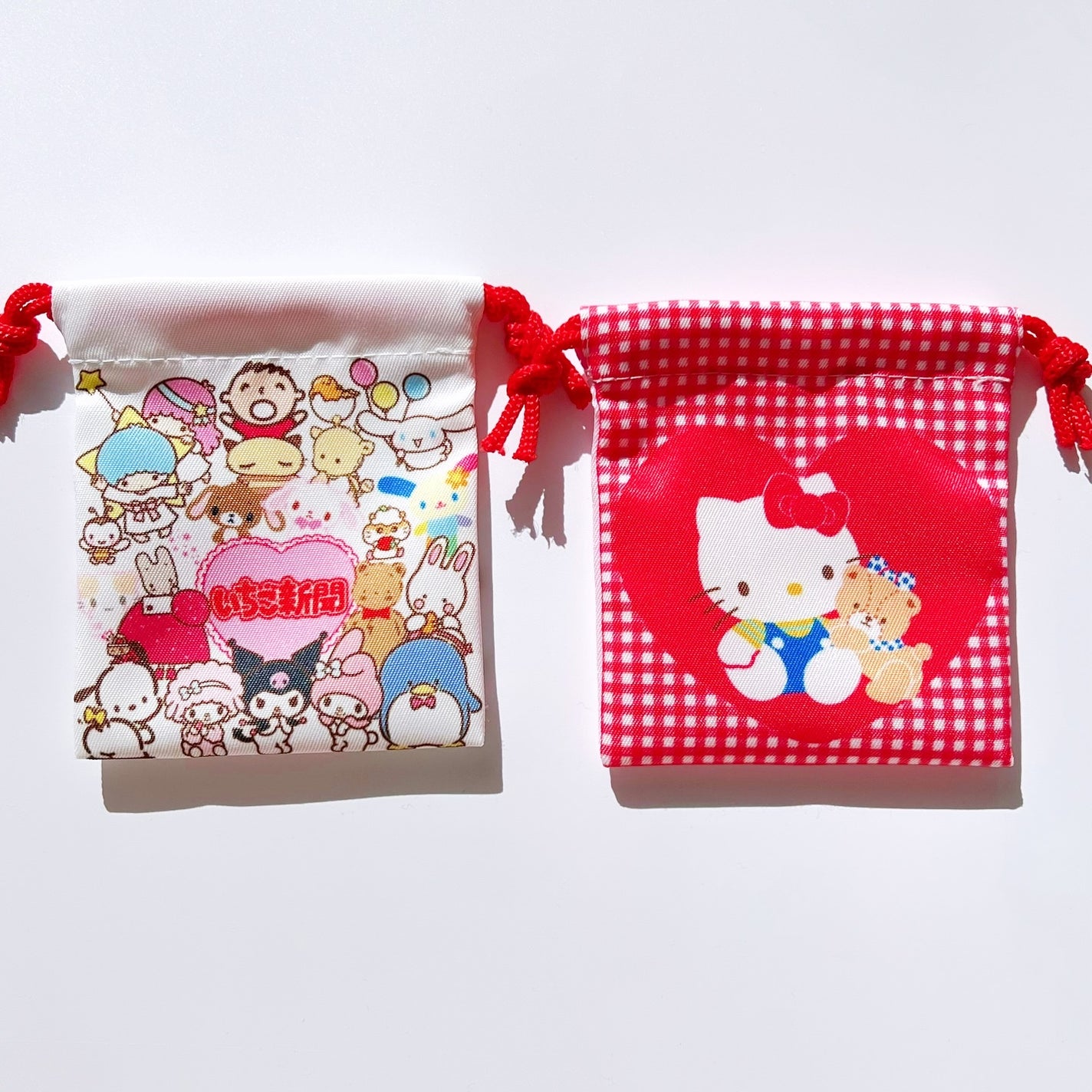 fumi___232323 on LIPS 「いちご新聞🍓💕2月号の付録は巾着🩷全5種類で、どれも可愛いから..」(2枚目)