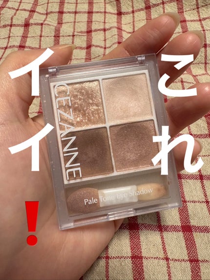 ペールトーンアイシャドウ/CEZANNE/アイシャドウを使ったクチコミ(1枚目)