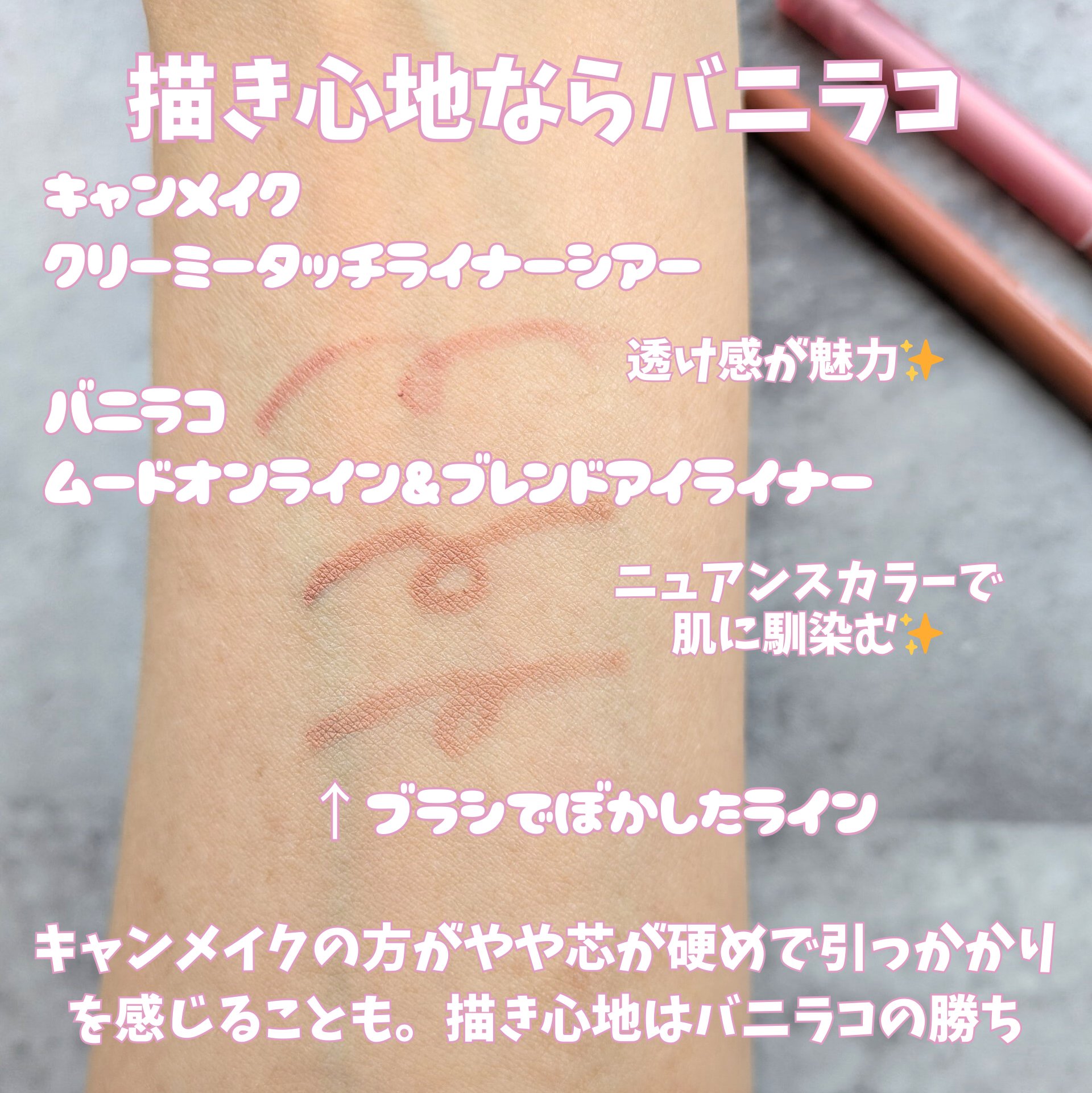 クリーミータッチライナー シアー/キャンメイク/ジェルアイライナーを使ったクチコミ（3枚目）