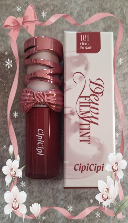 シピシピ デューイフィルムティント R/CipiCipi/リップティントを使ったクチコミ(1枚目)