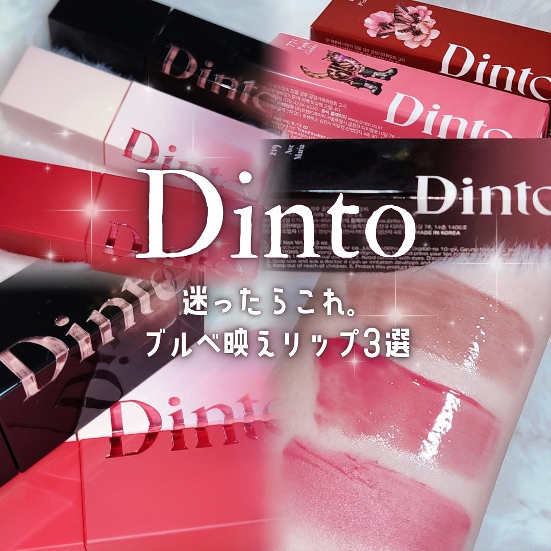 ー


迷ったらこれ。ブルベ映えリップ3選💄🦋
Dintoのブルベセットをまとめてレビュー️♡

▫ブラーグローイティント  219
みずみずしく軽やかなグロウテクスチャー。
ベタつきにくく、唇に均一に広がって
ピタッと密着する使用感。