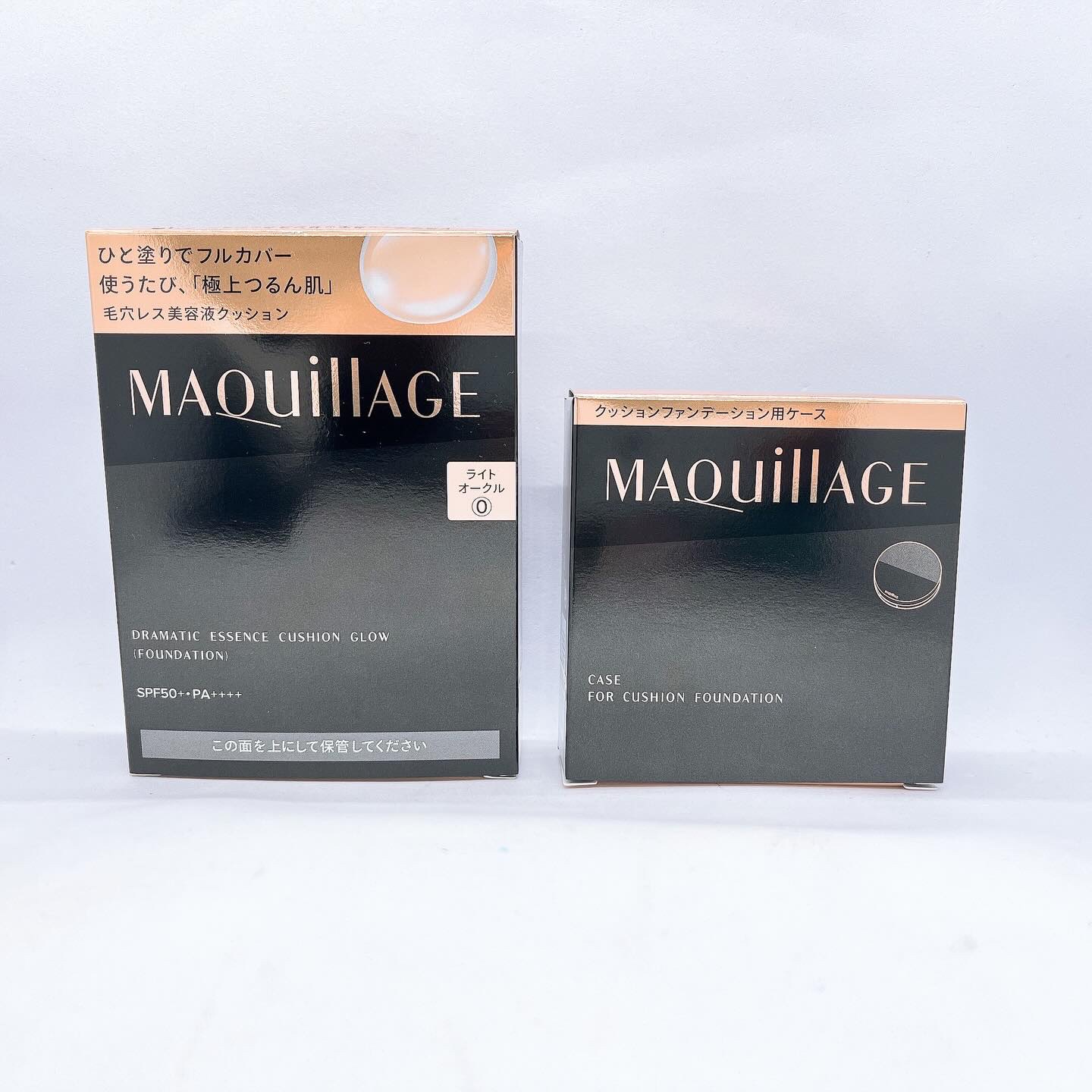 「マキアージュ」さまから商品提供していただきました。
今回はマキアージュ　ドラマティックエッセンスクッション グロウを使用しました😊
ひと塗りで、スキンケアしながら、1日中*フルカバーしてくずれない。使うたび、「極上つるん肌」。毛穴レス美