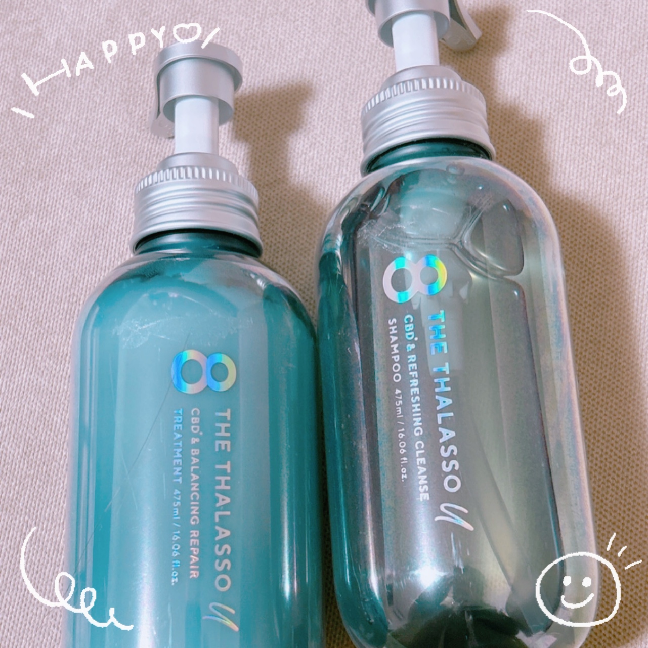 エイトザタラソ ユー CBD＆リフレッシング クレンズ 美容液シャンプー／CBD＆バランシング ダメージリペア 美容液ヘアトリートメント/エイトザタラソ/市販シャンプーを使ったクチコミ（1枚目）