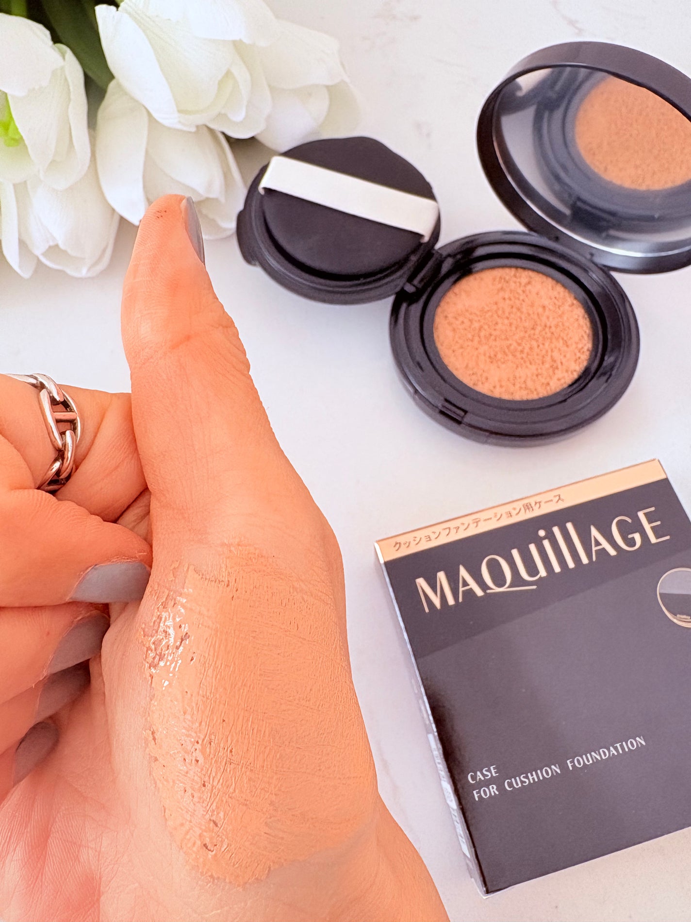 マキアージュ/ピエヌ/パウダーファンデーションを使ったクチコミ(1枚目)