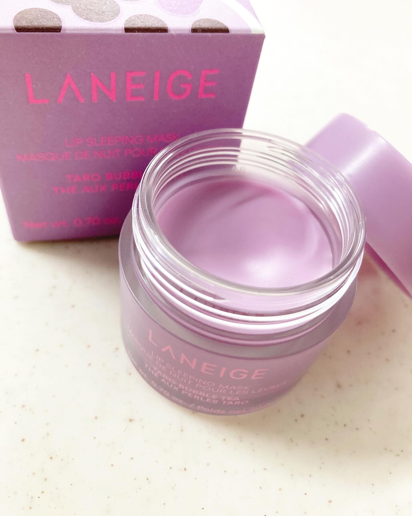 リップスリーピングマスク タピオカミルクティーシリーズ/LANEIGE/リップマスクを使ったクチコミ（2枚目）