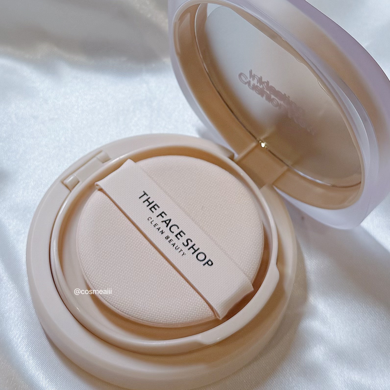 インクラスティングクッションファンデーション/THE FACE SHOP/クッションファンデーションを使ったクチコミ（3枚目）