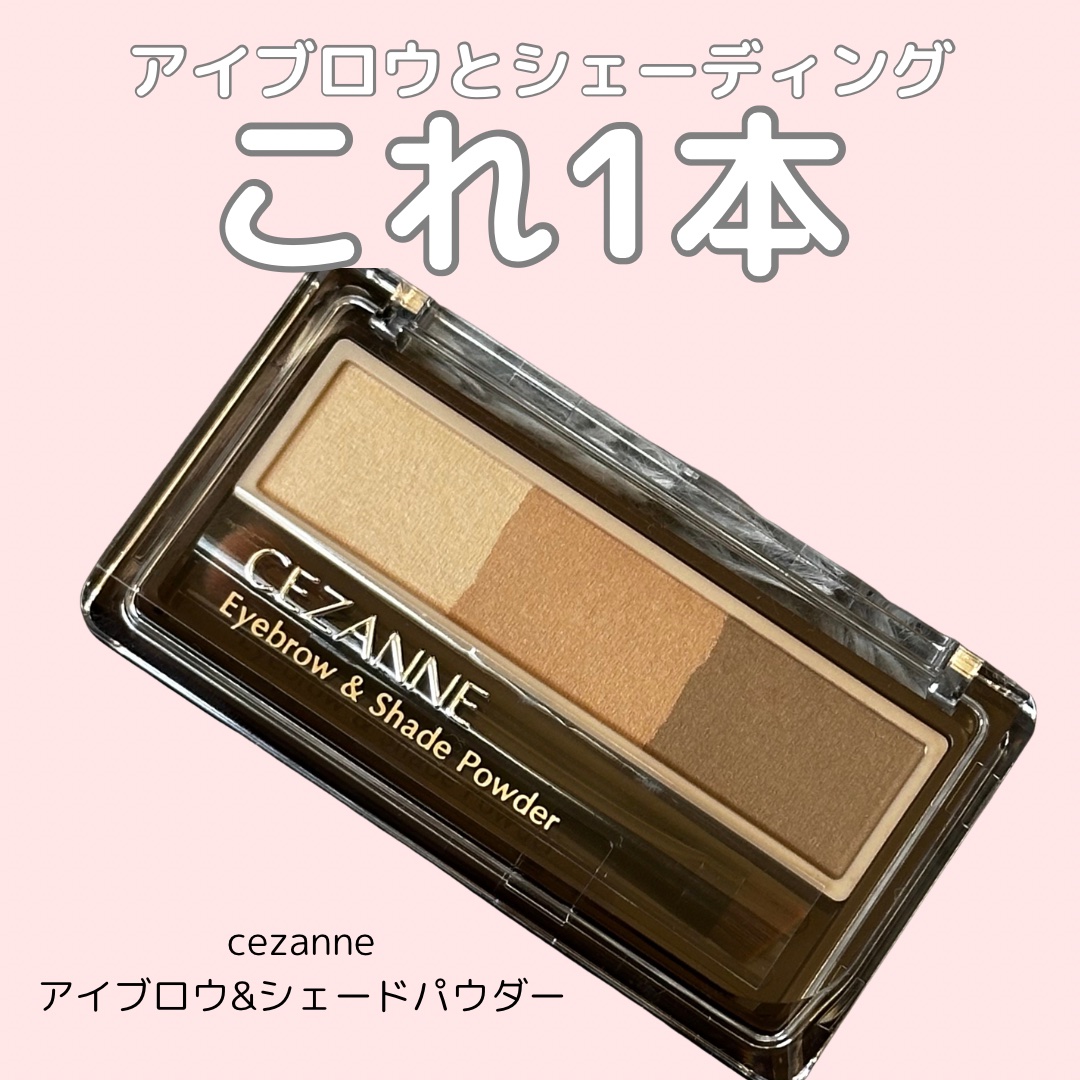 ノーズ＆アイブロウパウダー/CEZANNE/パウダーアイブロウを使ったクチコミ（1枚目）