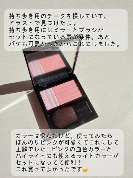 ピュアリーベール チーク/ESPRIQUE/パウダーチークを使ったクチコミ(5枚目)