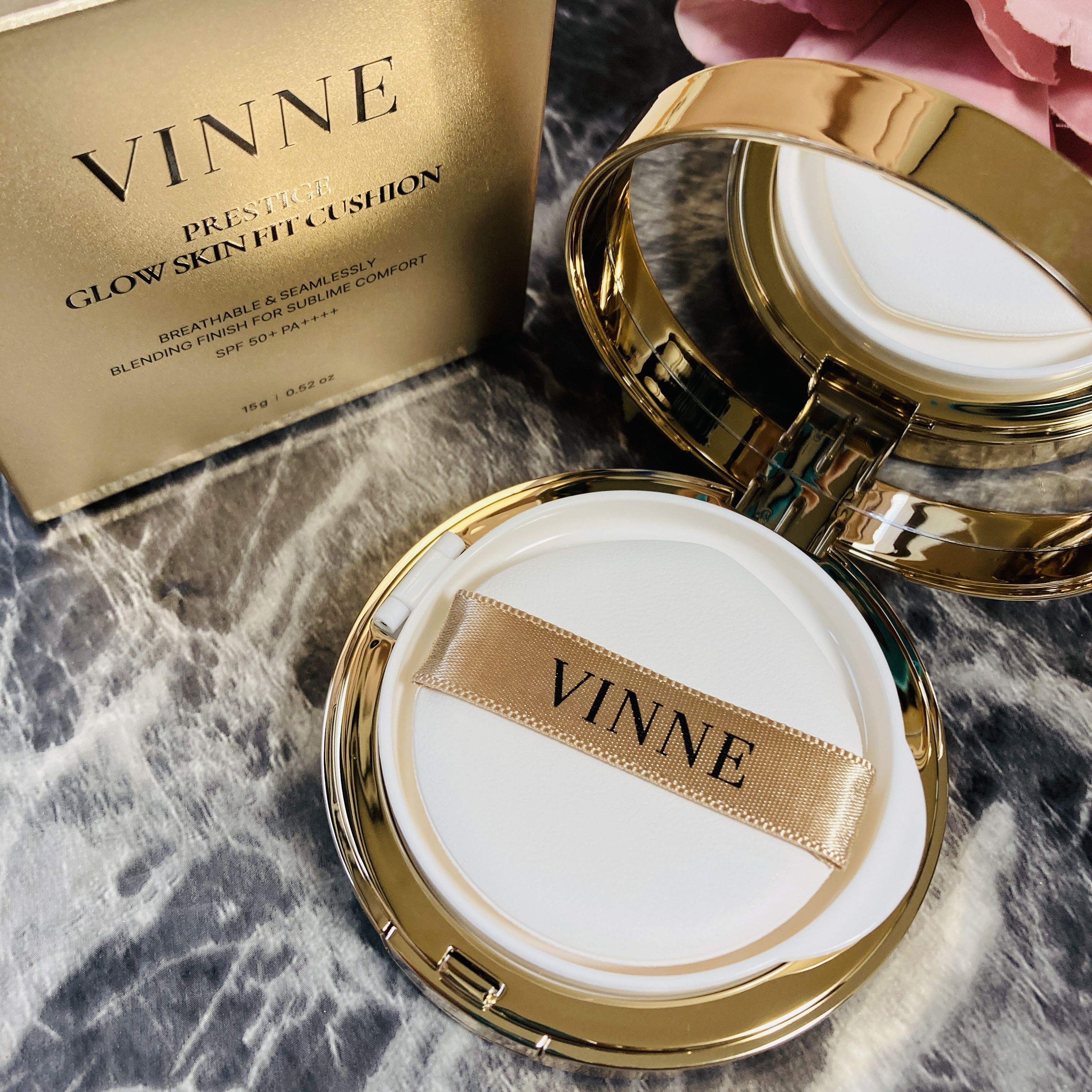 プレステージグロウスキンフィットクッション/VINNE /クッションファンデーションを使ったクチコミ（1枚目）