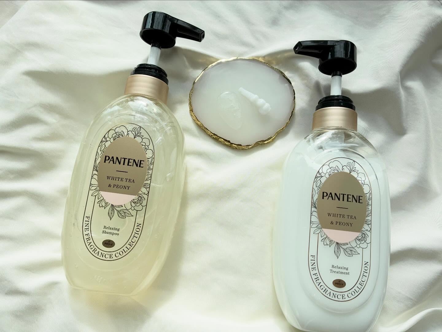 ファインフレグランスコレクション ホワイトティー＆ピオニーの香り リラクシングシャンプー/トリートメント シャンプー＆トリートメントセット/パンテーン/市販シャンプーを使ったクチコミ（3枚目）