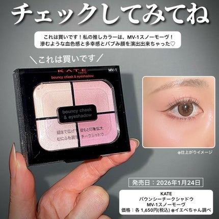 バウンシーチークシャドウ/KATE/マルチパレットを使ったクチコミ(5枚目)