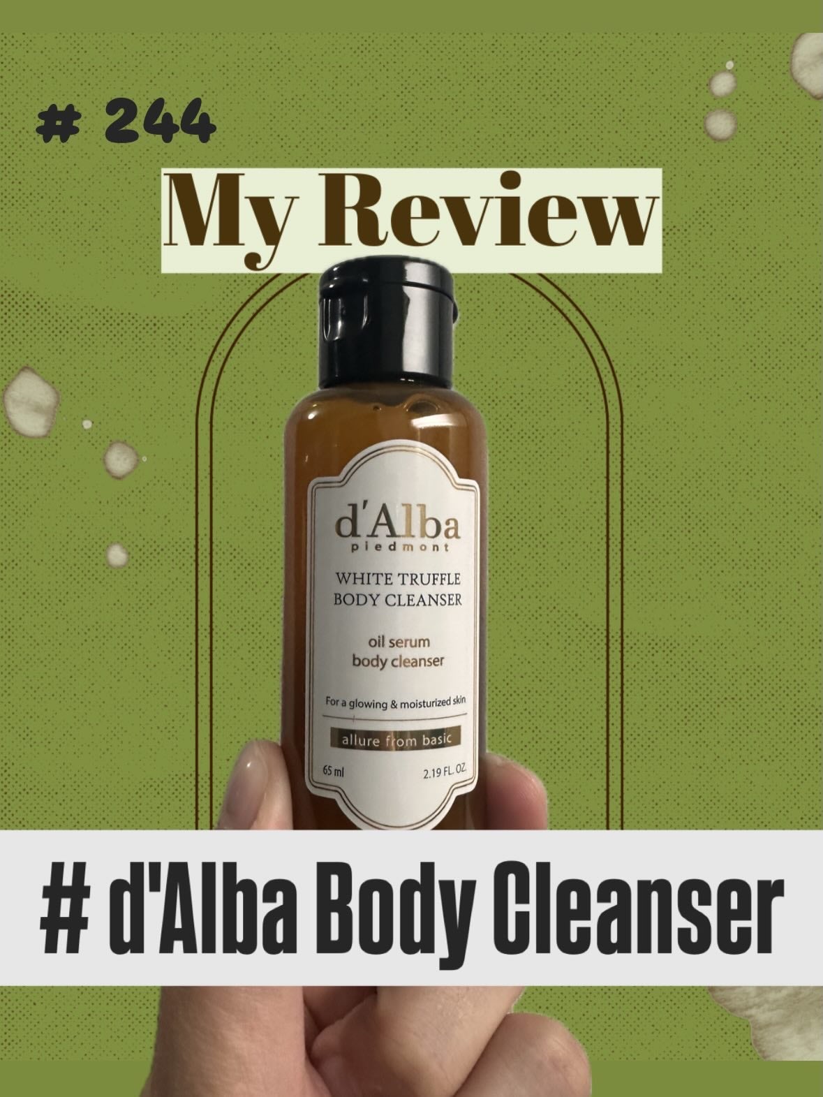 ホワイトトリュフオイルセラムボディクレンザー/ダルバ/インバスケアを使ったクチコミ(1枚目)